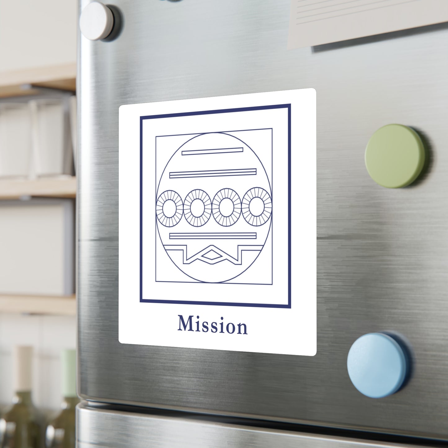 Mission/Task - Aufgabe Symbol Sticker (Blue/White)