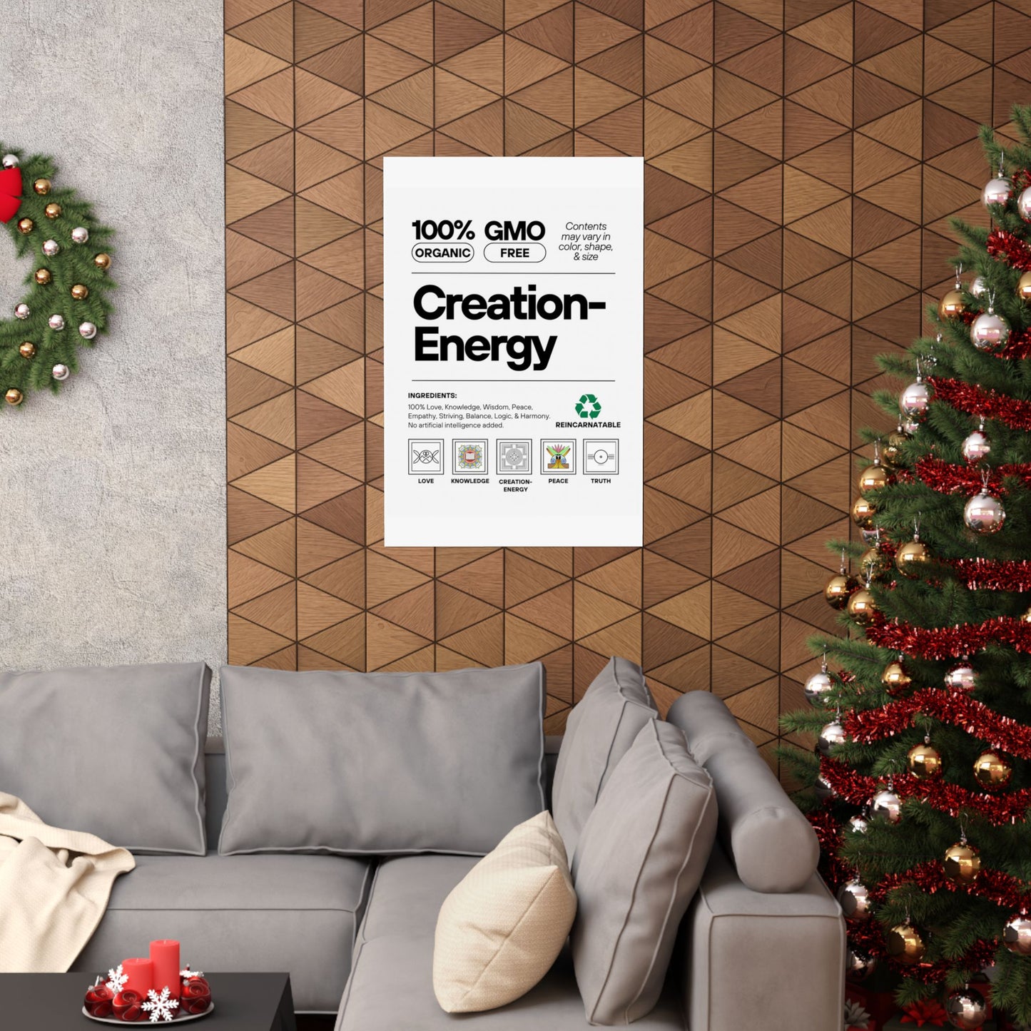 Inspirational Creation-Energy Posters | Eco-Friendly Wall Art for Mindfulness