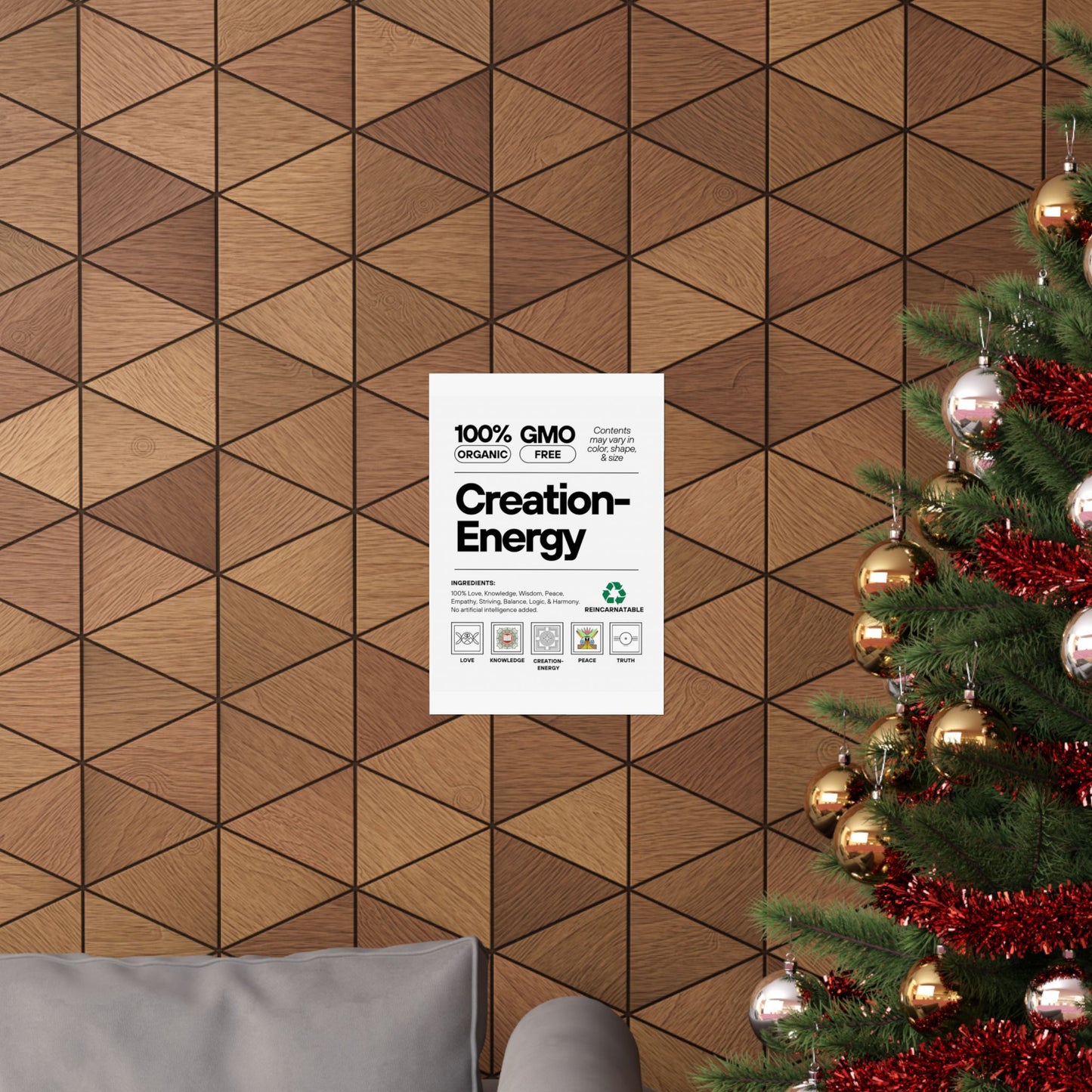 Inspirational Creation-Energy Posters | Eco-Friendly Wall Art for Mindfulness