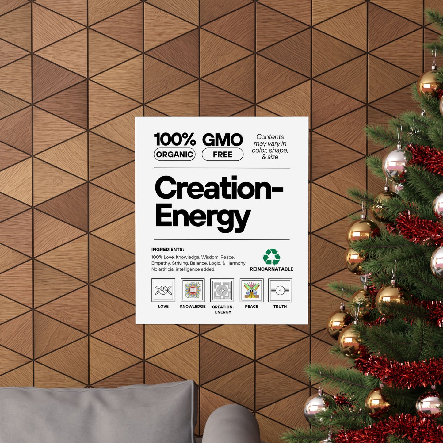 Inspirational Creation-Energy Posters | Eco-Friendly Wall Art for Mindfulness
