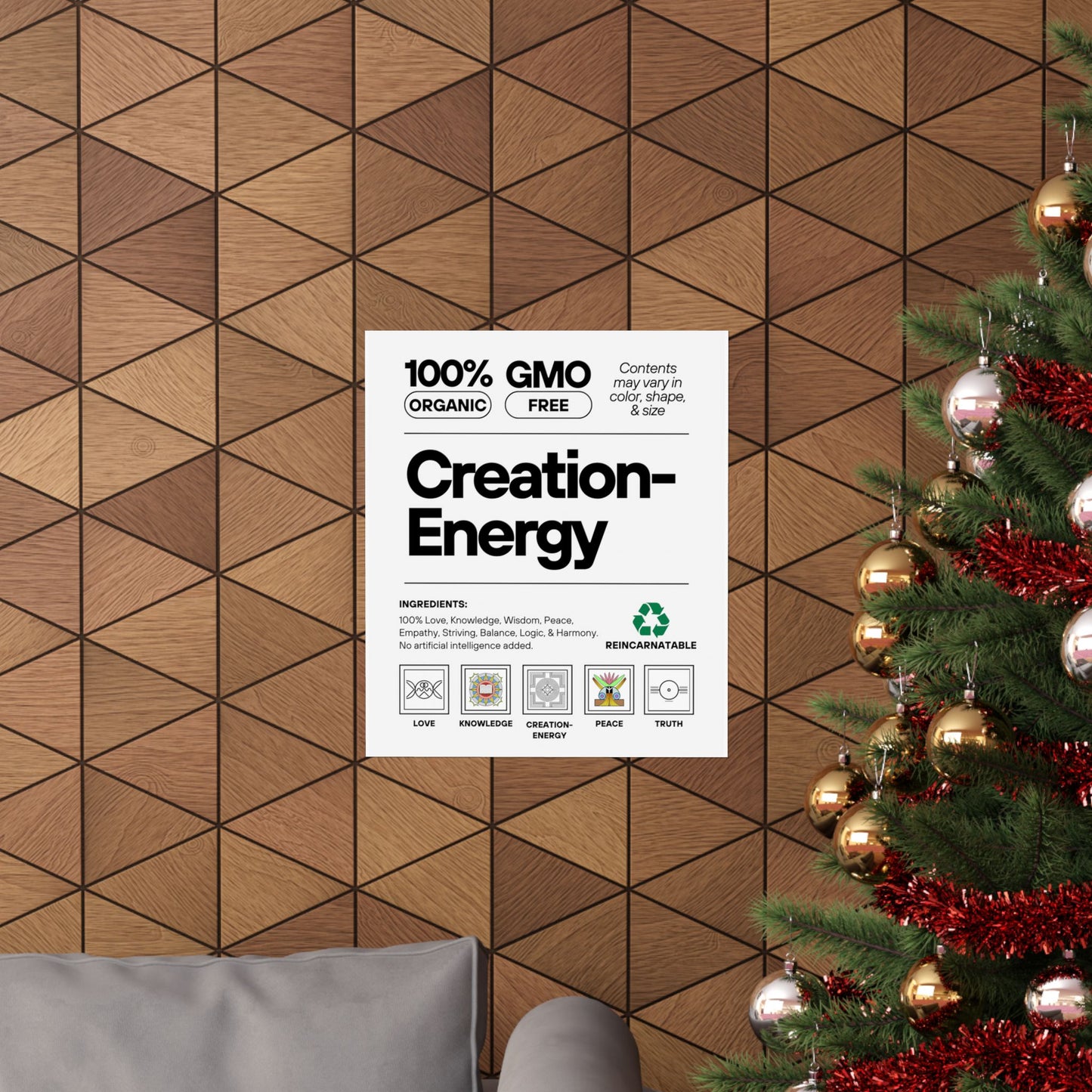 Inspirational Creation-Energy Posters | Eco-Friendly Wall Art for Mindfulness
