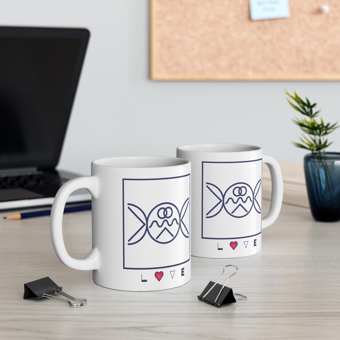 Symbols of the Creation-Energy Teaching - Mug 11oz *Liebe/Love*