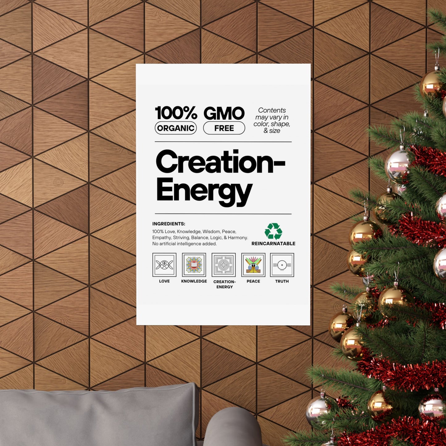 Inspirational Creation-Energy Posters | Eco-Friendly Wall Art for Mindfulness