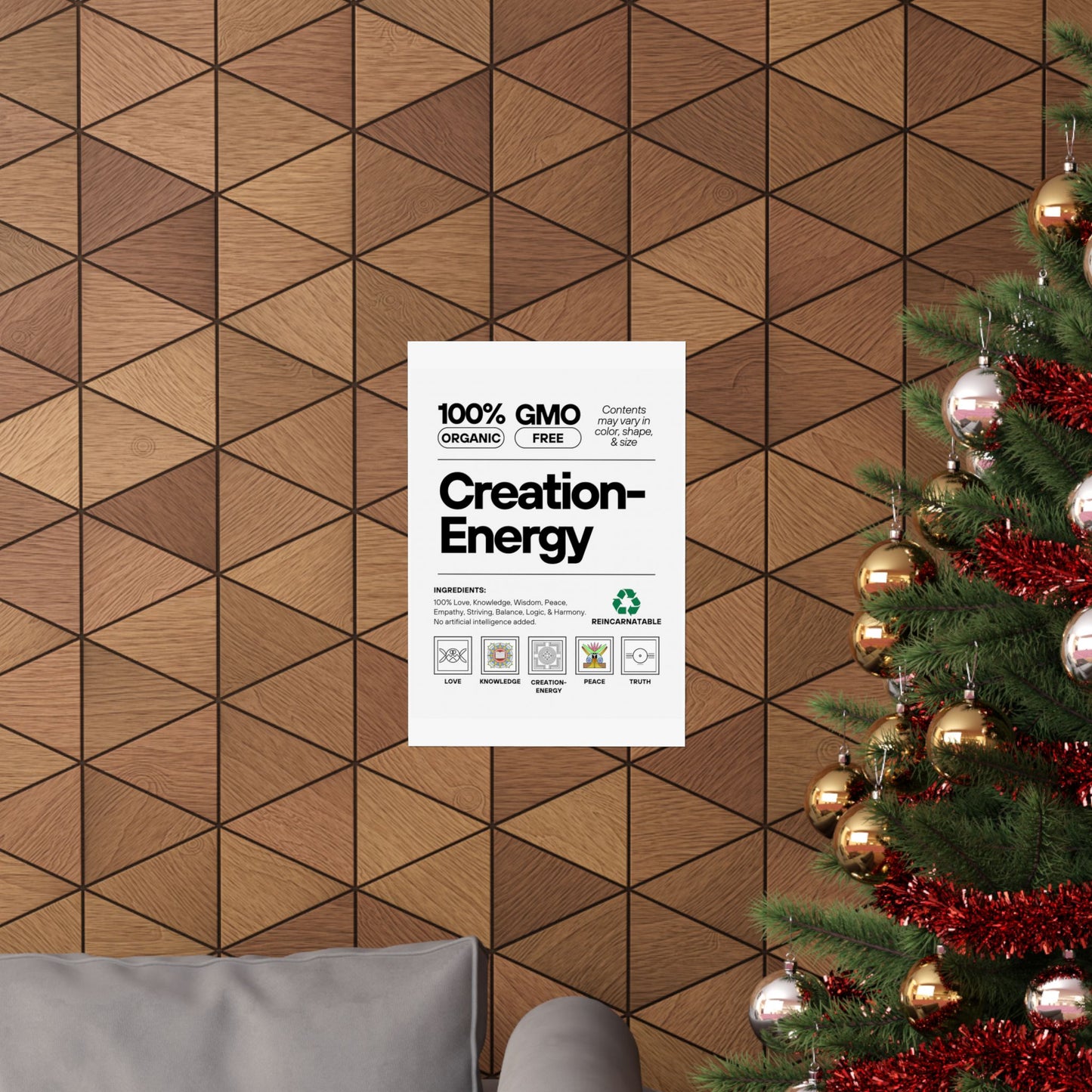 Inspirational Creation-Energy Posters | Eco-Friendly Wall Art for Mindfulness
