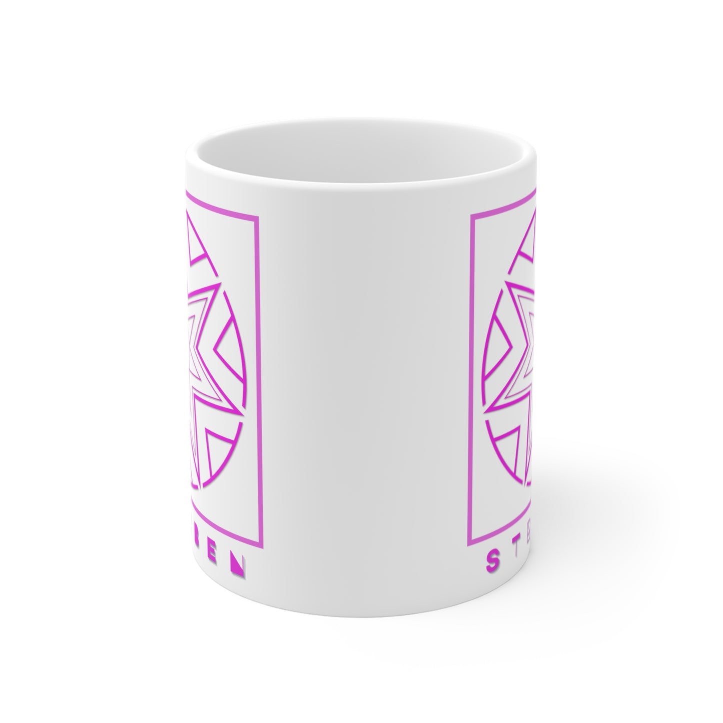 Symbols of the Creation-Energy Teaching - Mug 11oz *Streben / Striving* (pink)