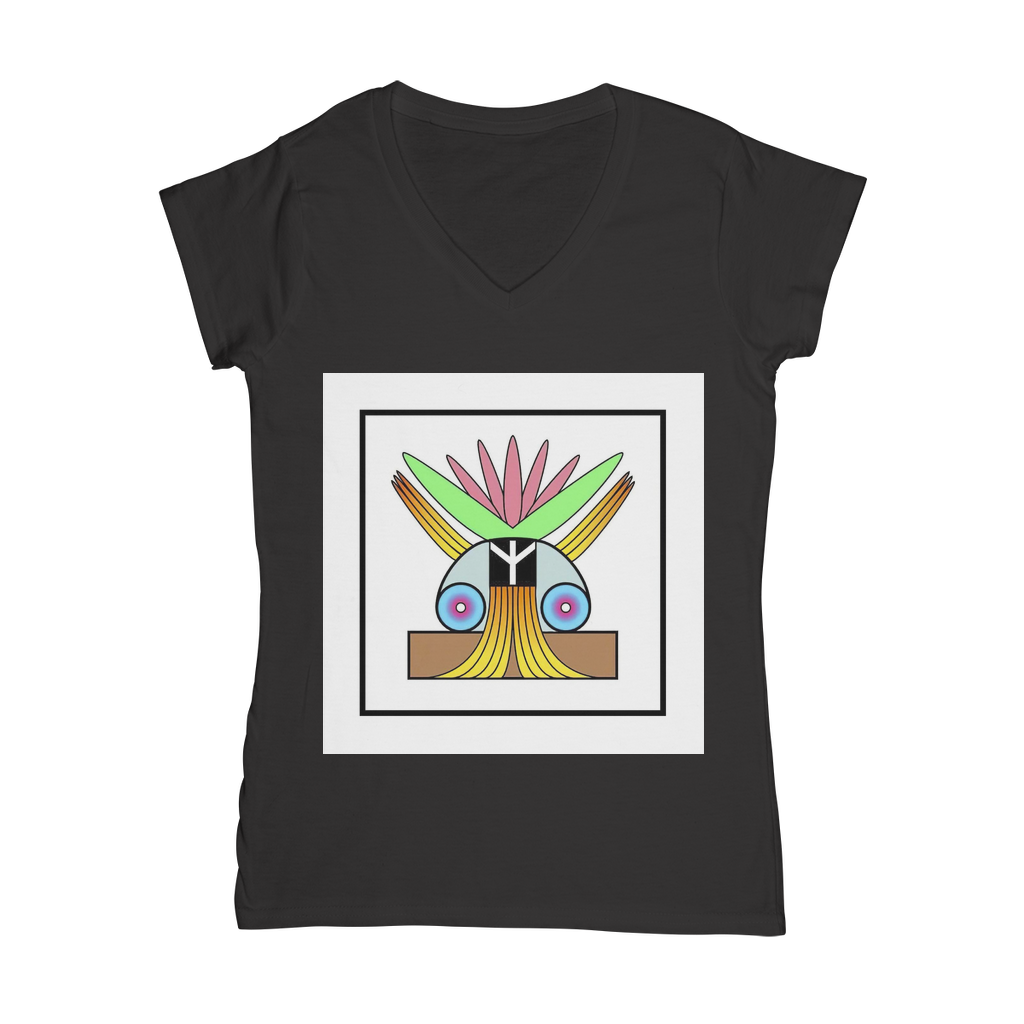 BEAM *Peace* Collection Classic Women's V-Neck T-Shirt
