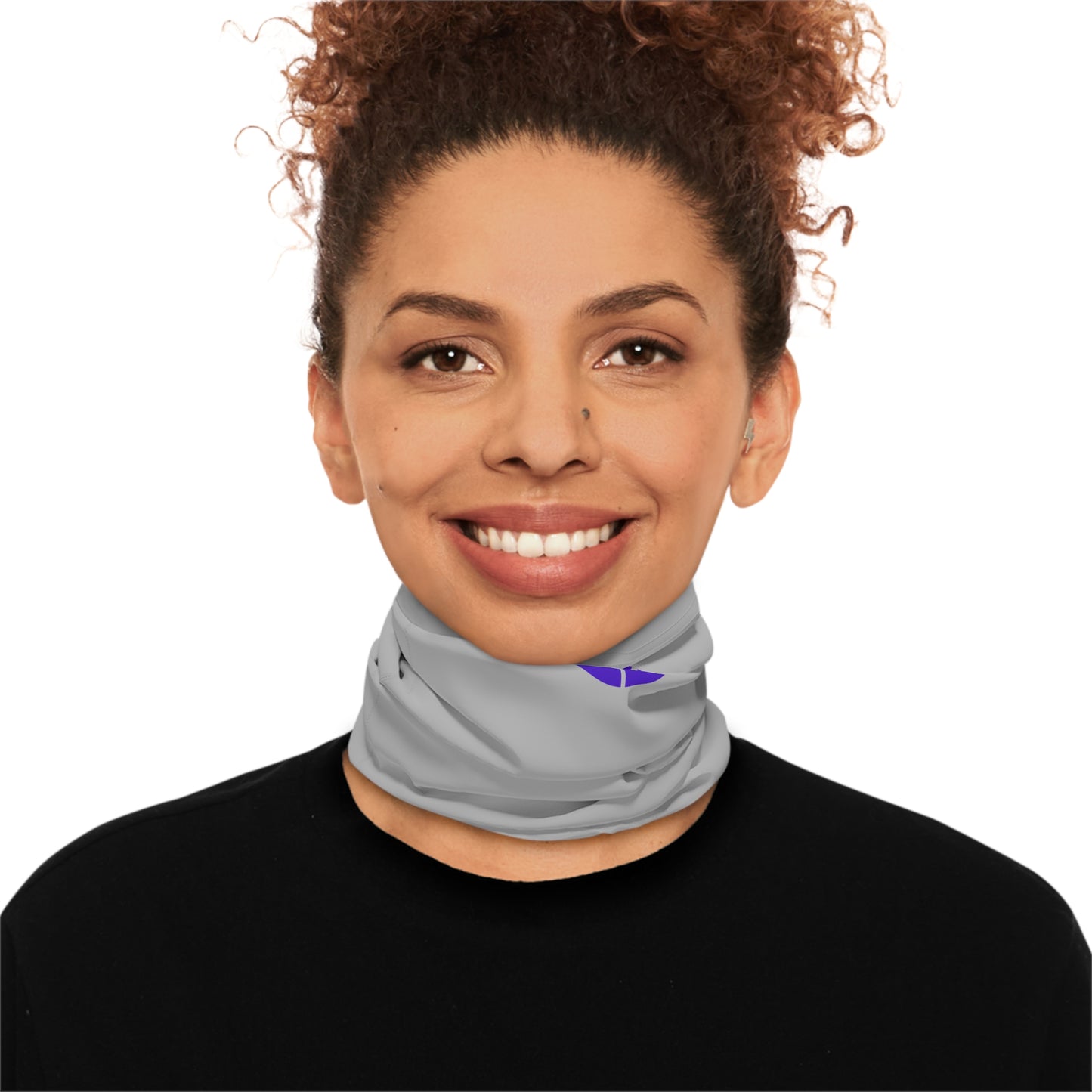Lightweight Neck Gaiter - BEAM *Life* Edition (Purple/Gray)