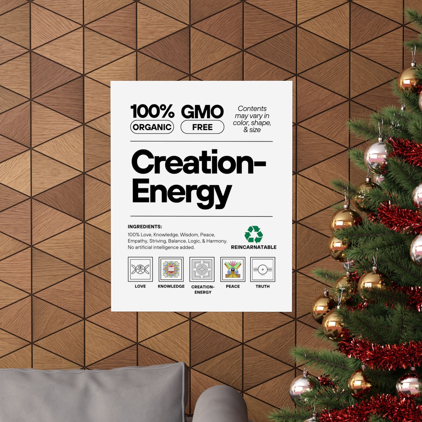 Inspirational Creation-Energy Posters | Eco-Friendly Wall Art for Mindfulness