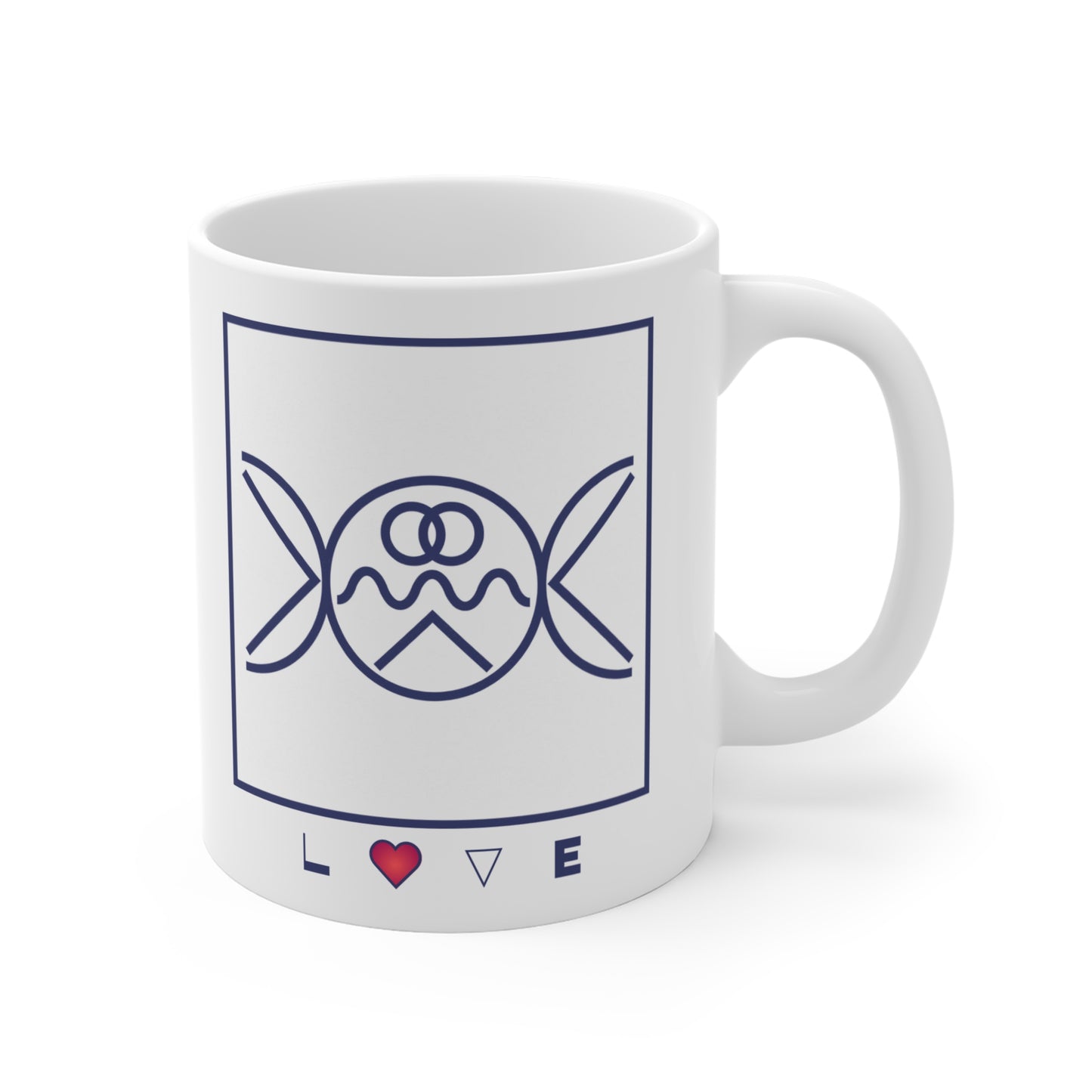 Symbols of the Creation-Energy Teaching - Mug 11oz *Liebe/Love*