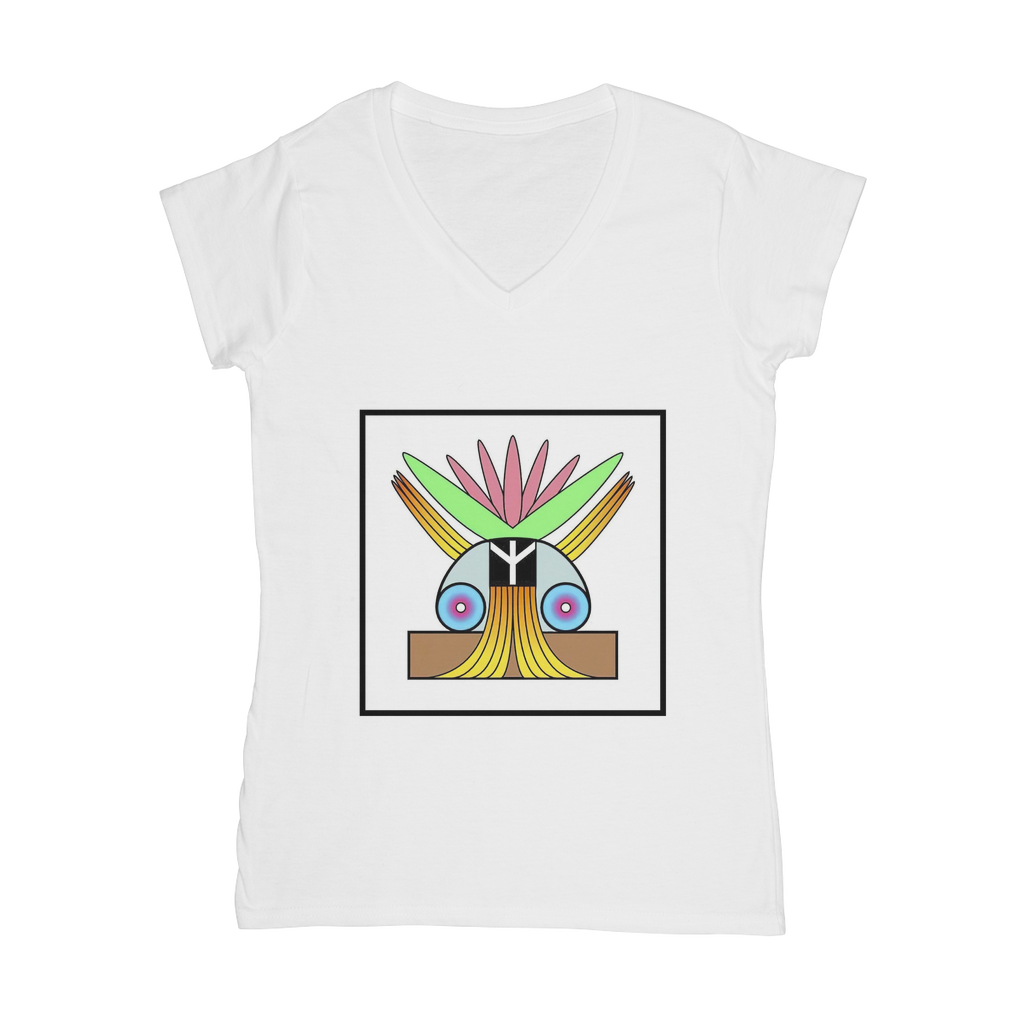 BEAM *Peace* Collection Classic Women's V-Neck T-Shirt