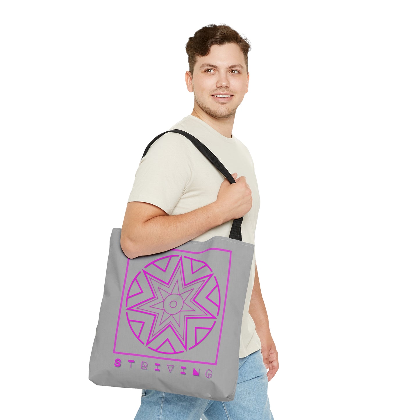 Symbols of the Creation-Energy Teaching - Tote Bag *Striving / Streben* (light grey)