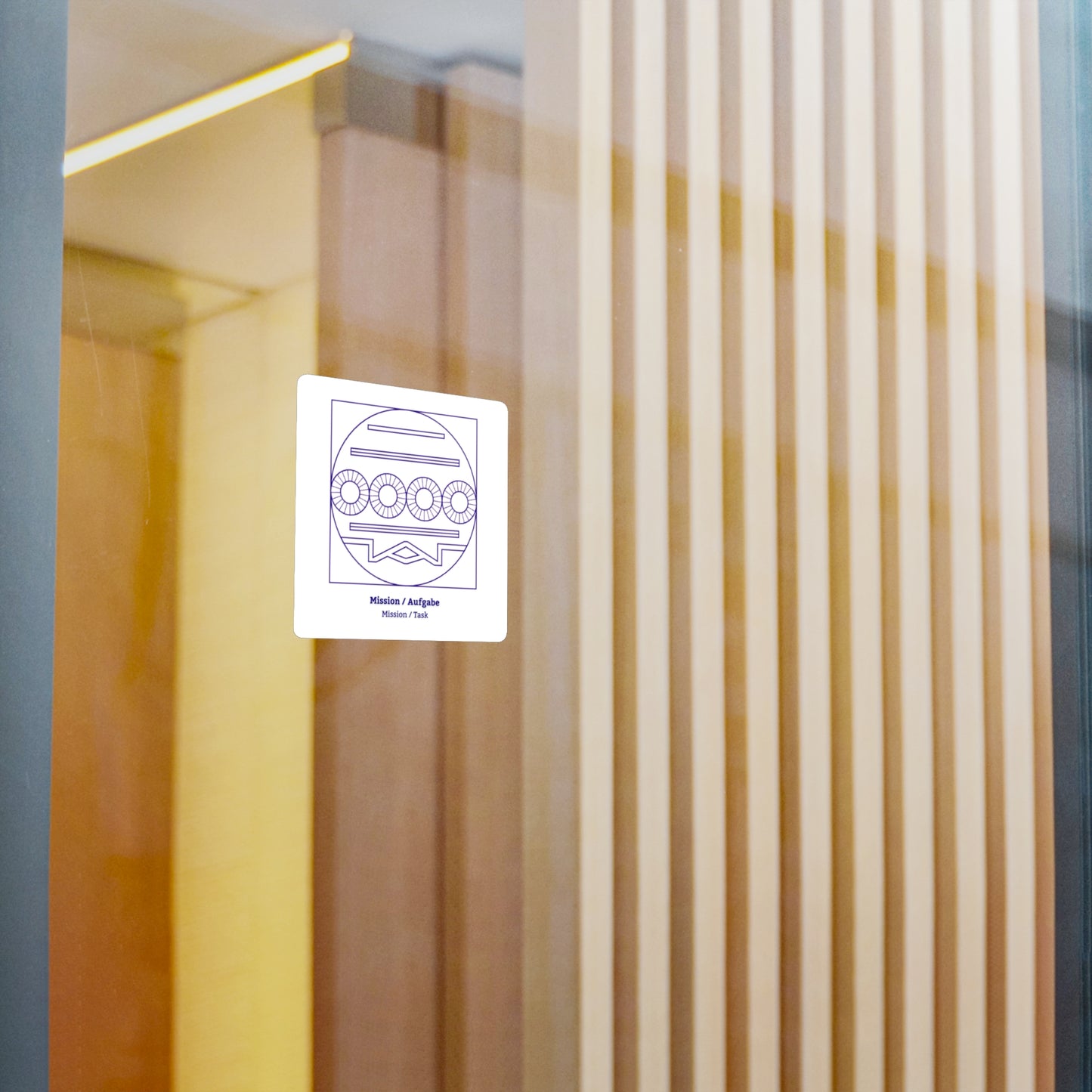 Mission Symbol Decal (Purple/White) Not Transparent