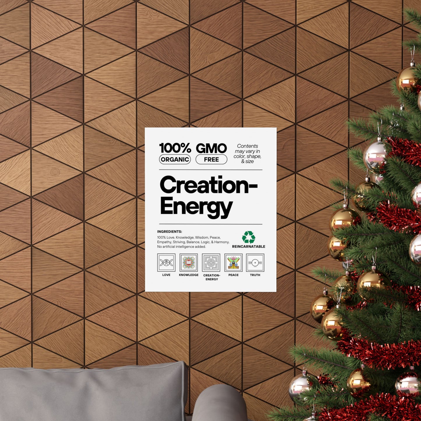 Inspirational Creation-Energy Posters | Eco-Friendly Wall Art for Mindfulness