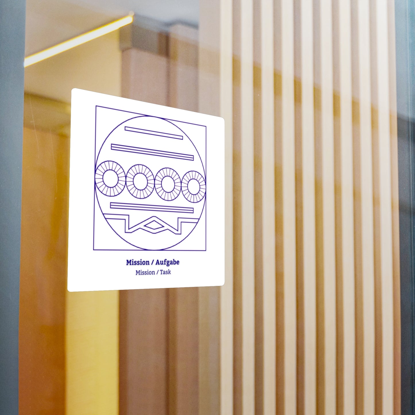 Mission Symbol Decal (Purple/White) Not Transparent