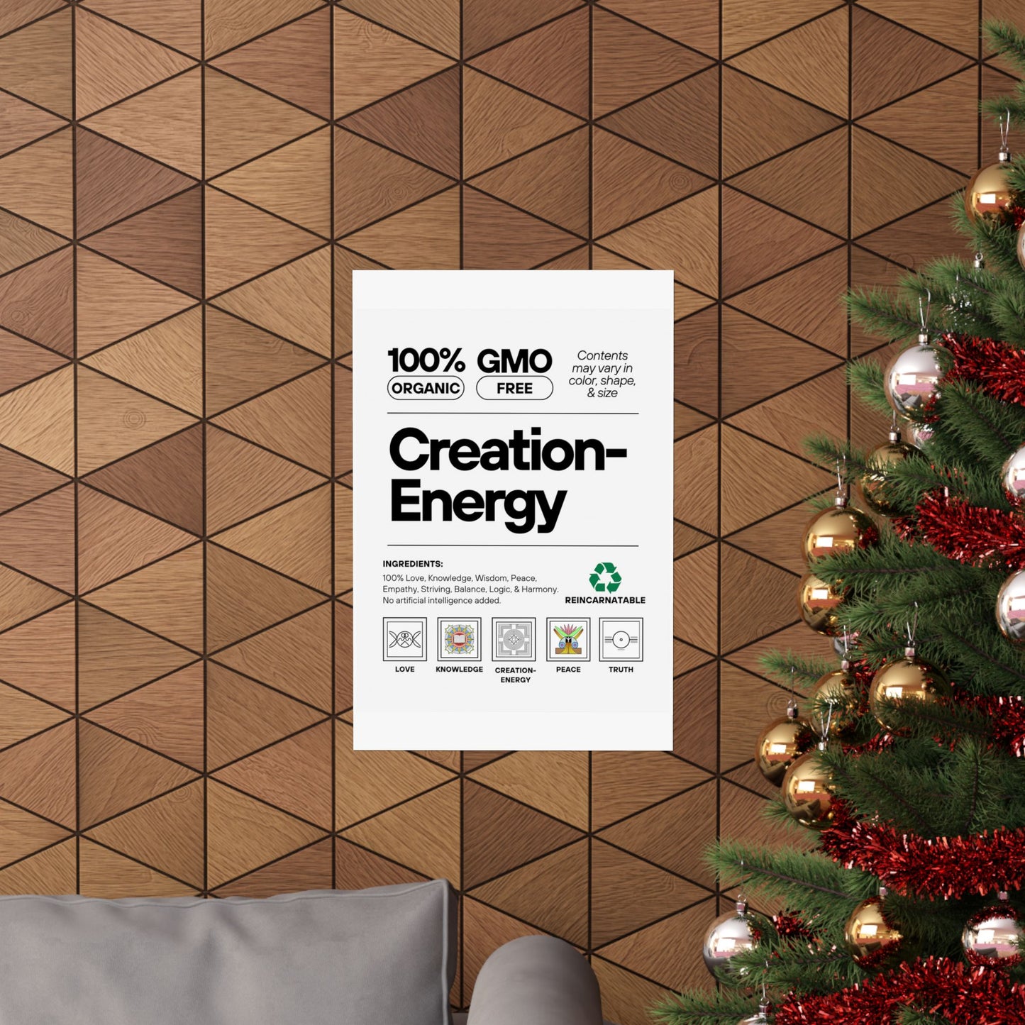 Inspirational Creation-Energy Posters | Eco-Friendly Wall Art for Mindfulness