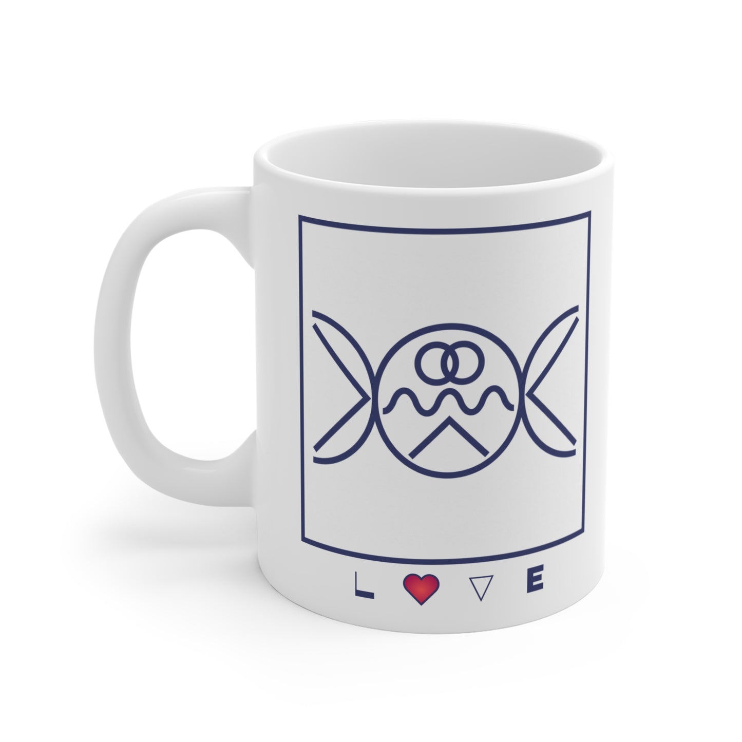 Symbols of the Creation-Energy Teaching - Mug 11oz *Liebe/Love*
