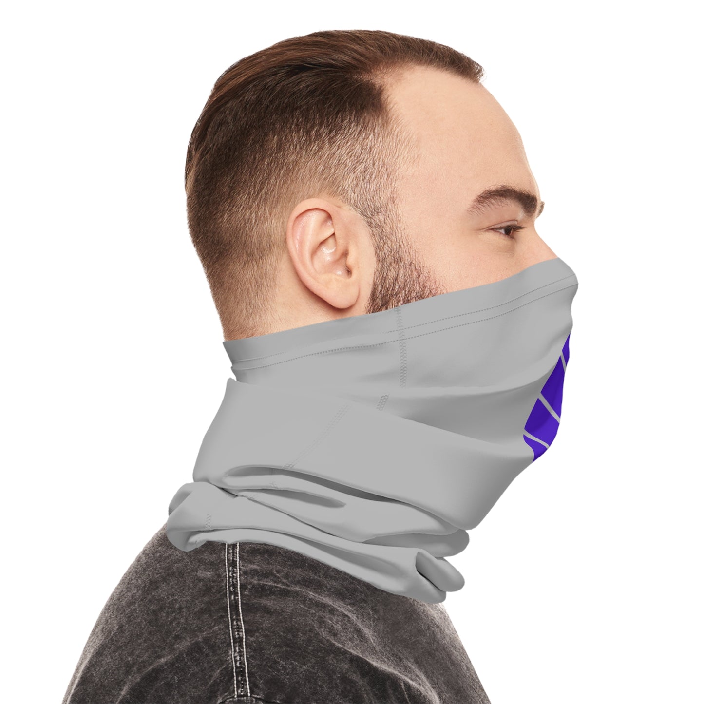 Lightweight Neck Gaiter - BEAM *Life* Edition (Purple/Gray)