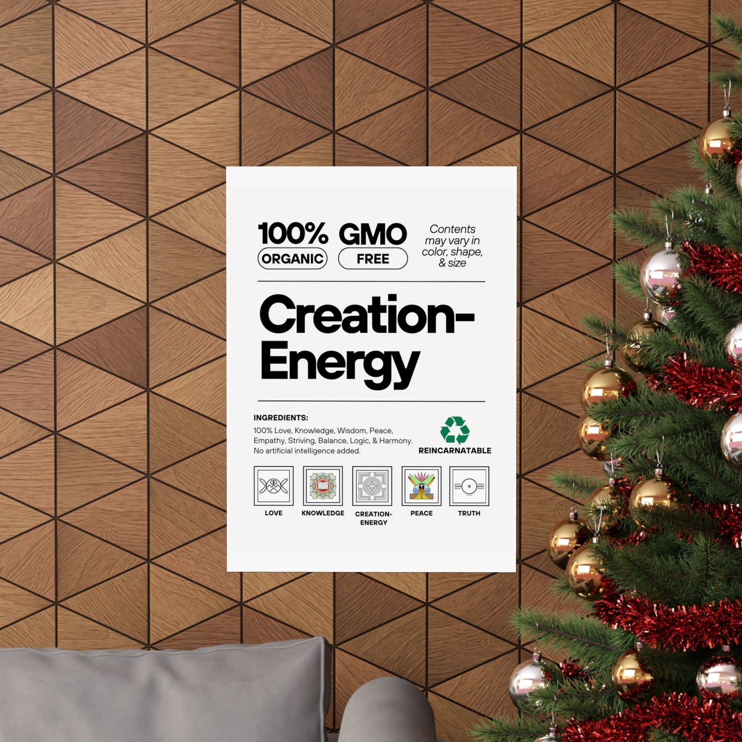 Inspirational Creation-Energy Posters | Eco-Friendly Wall Art for Mindfulness