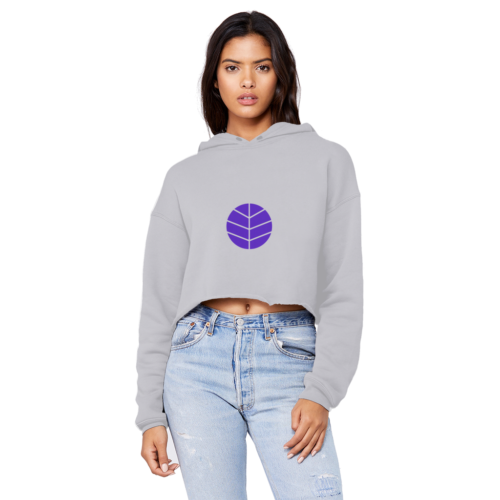 BEAM *Life* Collection Cropped Raw Edge Boyfriend Hoodie
