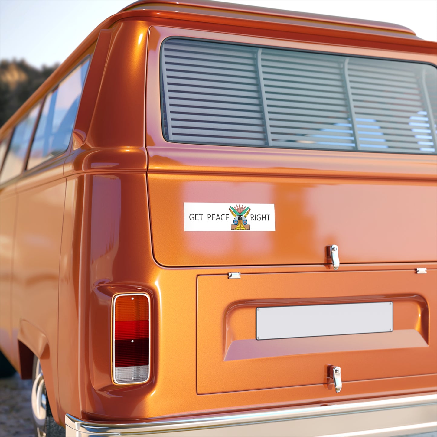 Get Peace Right Bumper Sticker