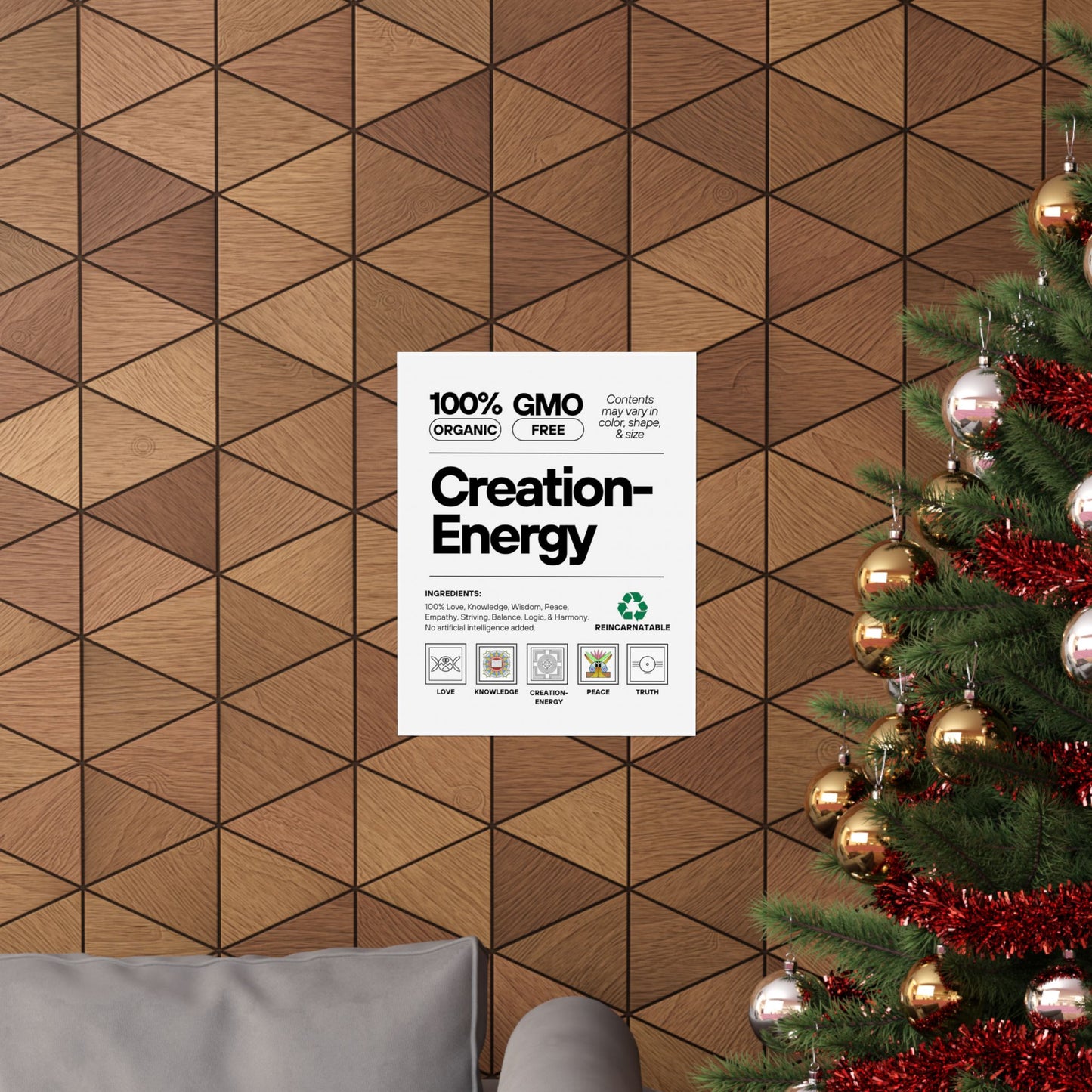 Inspirational Creation-Energy Posters | Eco-Friendly Wall Art for Mindfulness