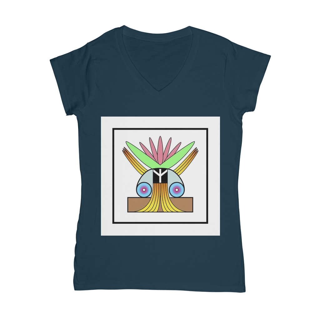 BEAM *Peace* Collection Classic Women's V-Neck T-Shirt