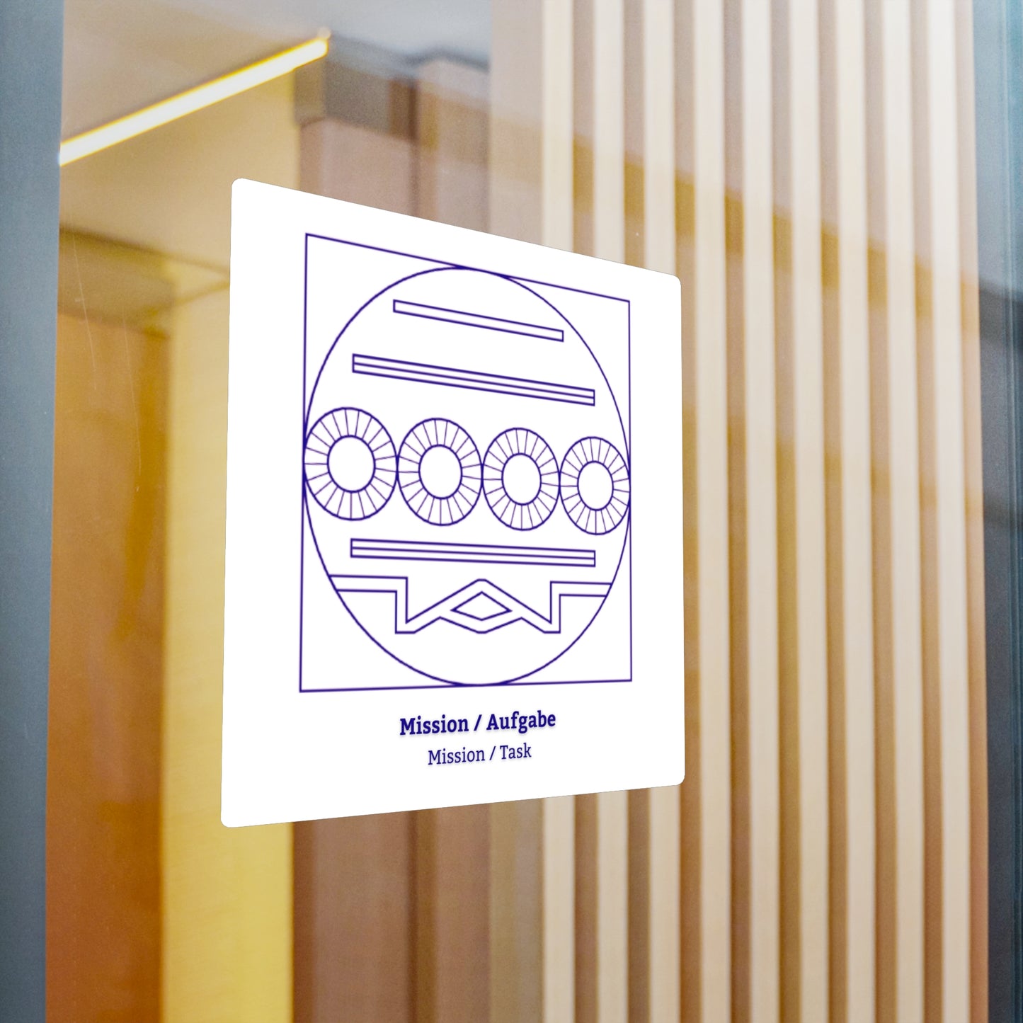 Mission Symbol Decal (Purple/White) Not Transparent