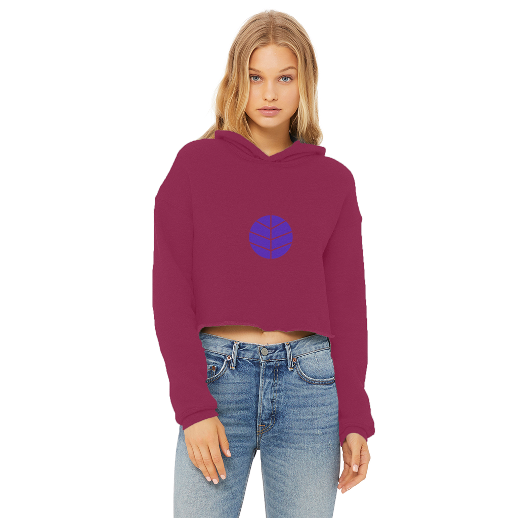 BEAM *Life* Collection Ladies Cropped Raw Edge Hoodie