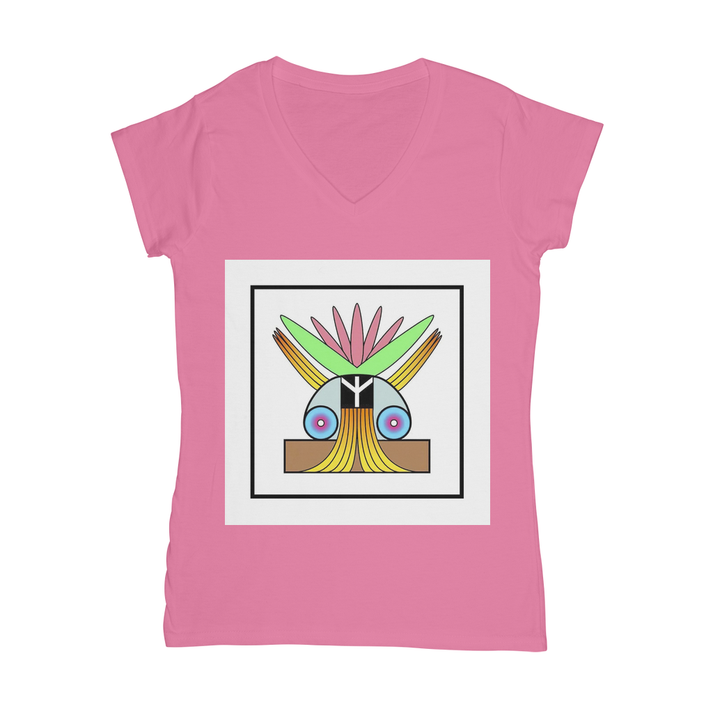 BEAM *Peace* Collection Classic Women's V-Neck T-Shirt