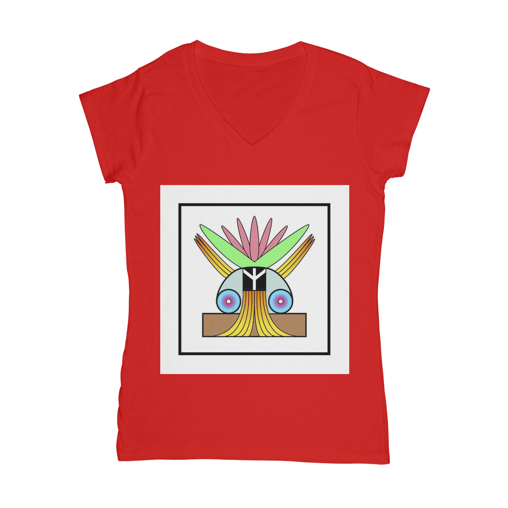BEAM *Peace* Collection Classic Women's V-Neck T-Shirt