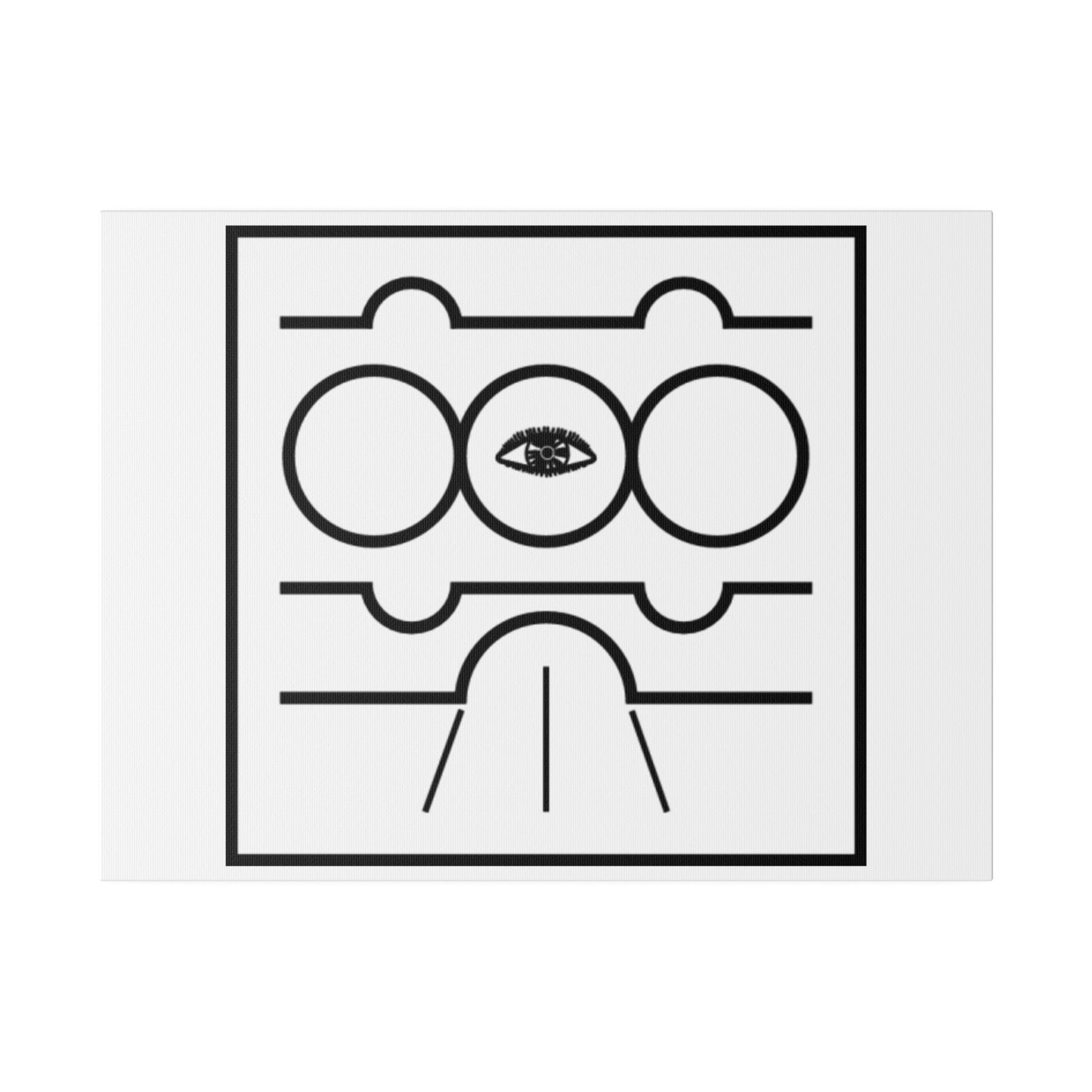 Humanity - Creation-Energy Teaching Symbols - Matte Canvas, Stretched, 0.75"