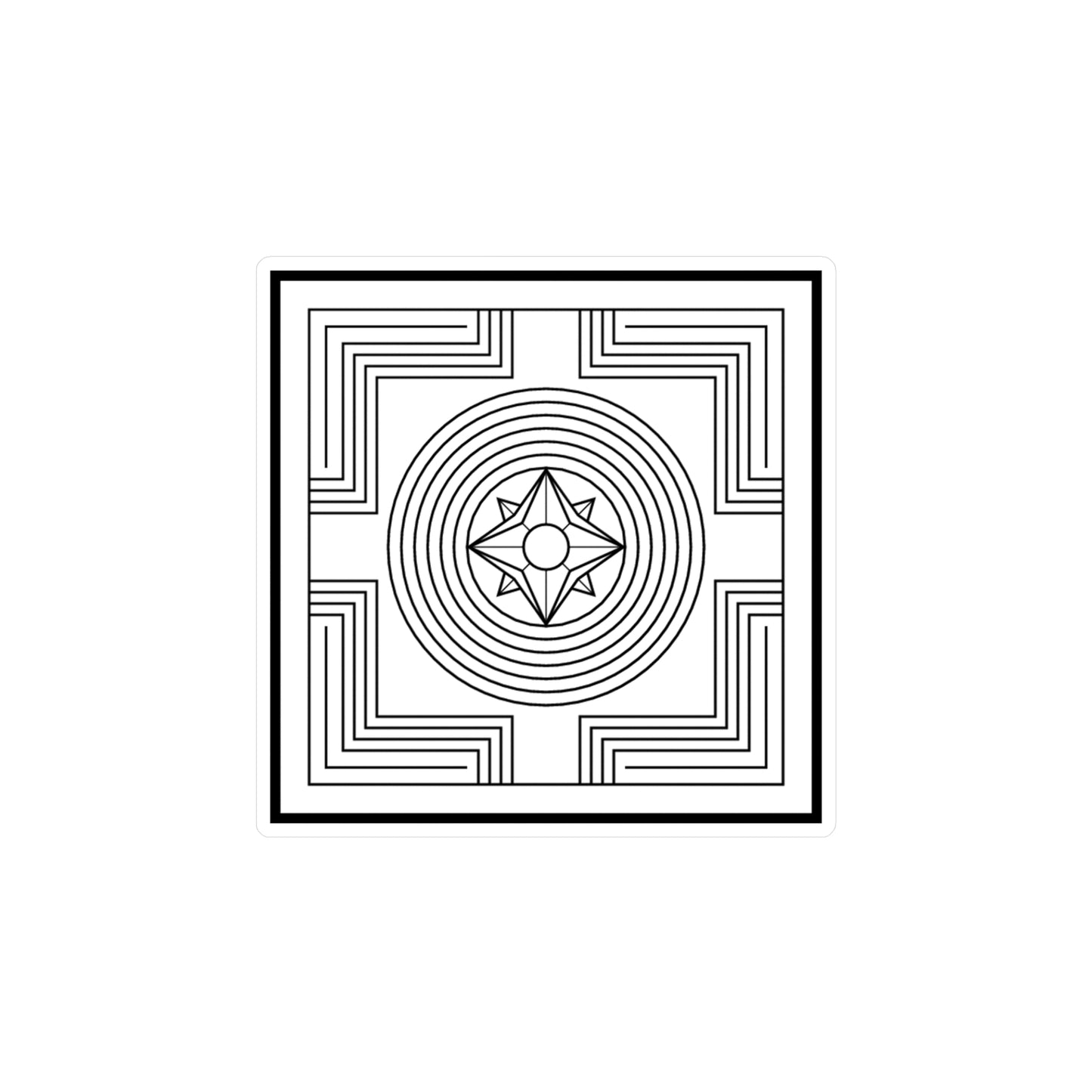 Creation / Shopfung Symbol Decal (Black/White) Not Transparent