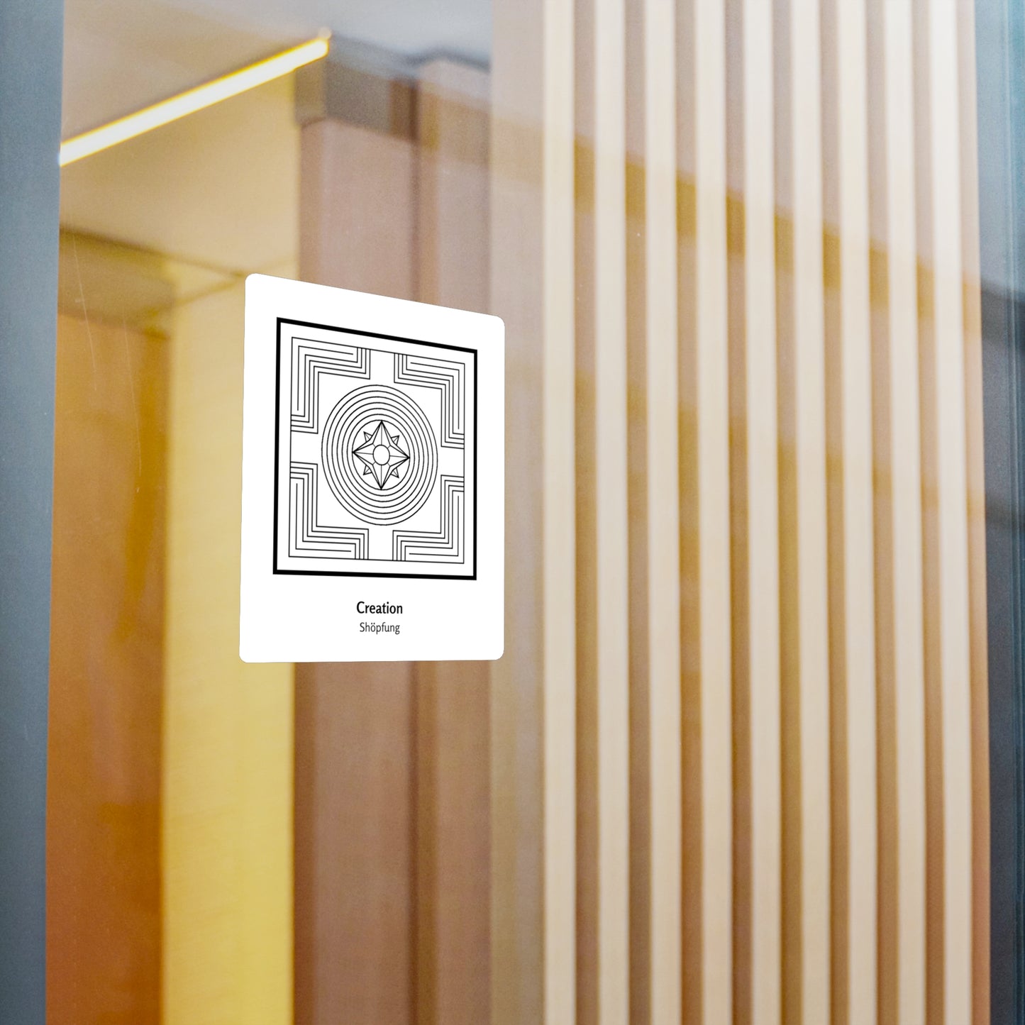 Creation/Shopfung Symbol Decal (Black/White)