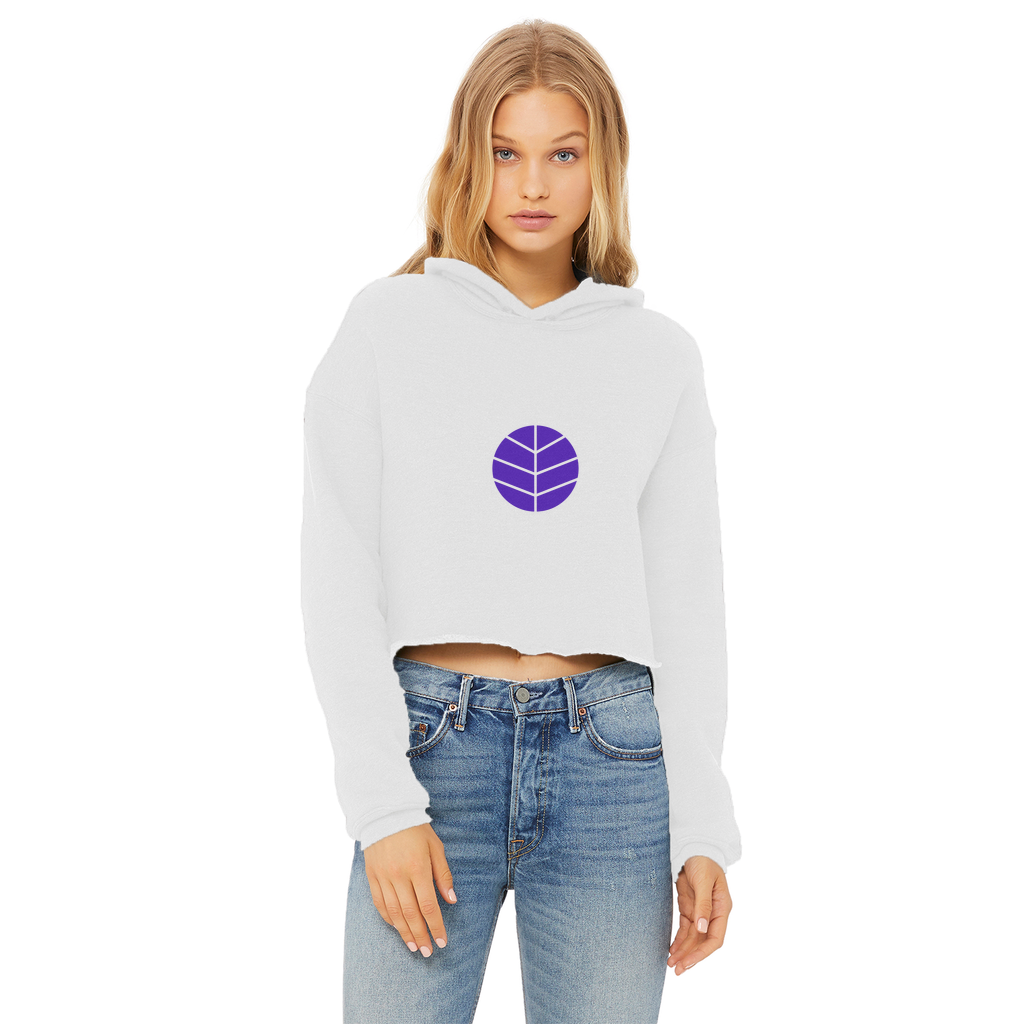 BEAM *Life* Collection Ladies Cropped Raw Edge Hoodie