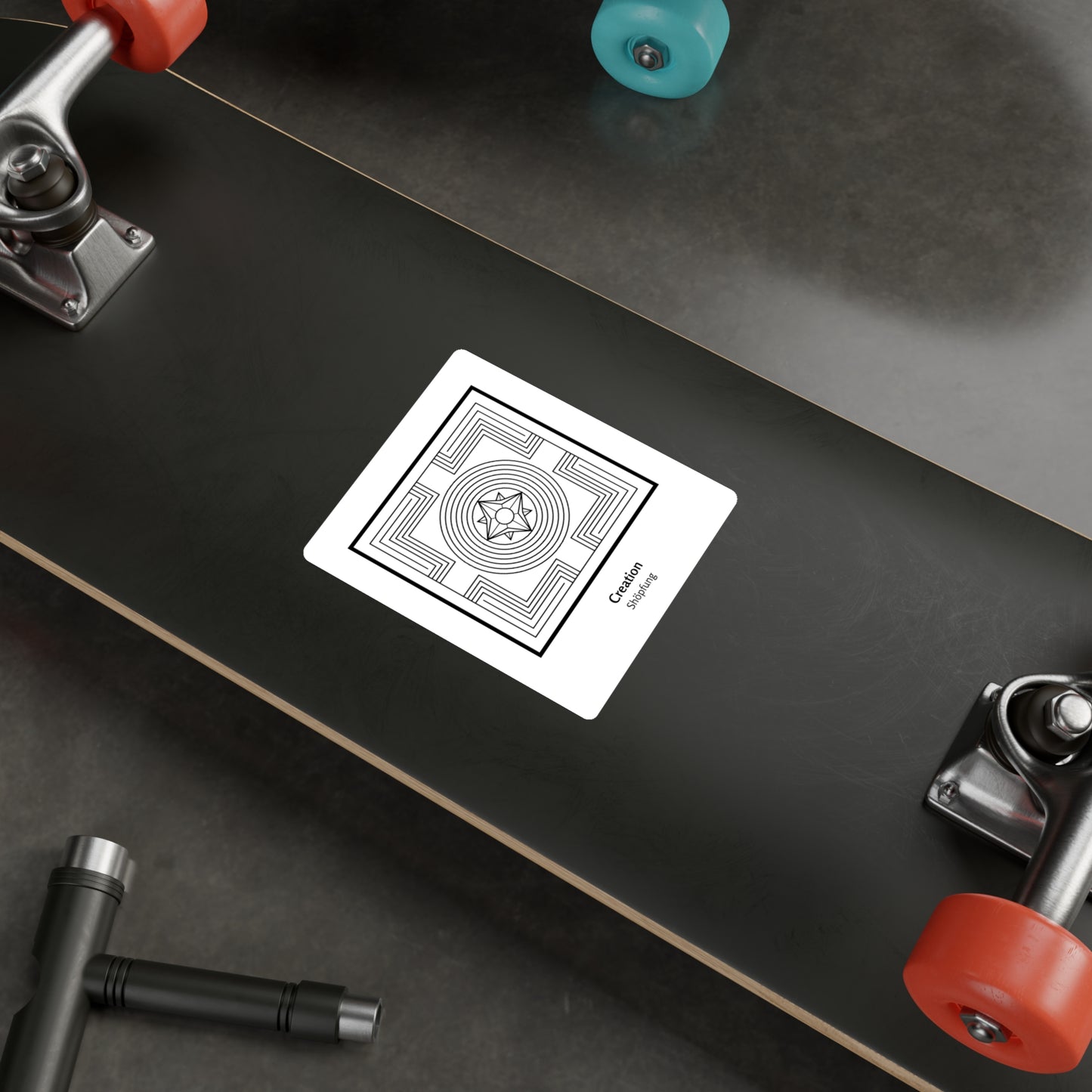 Creation/Shopfung Symbol Decal (Black/White)