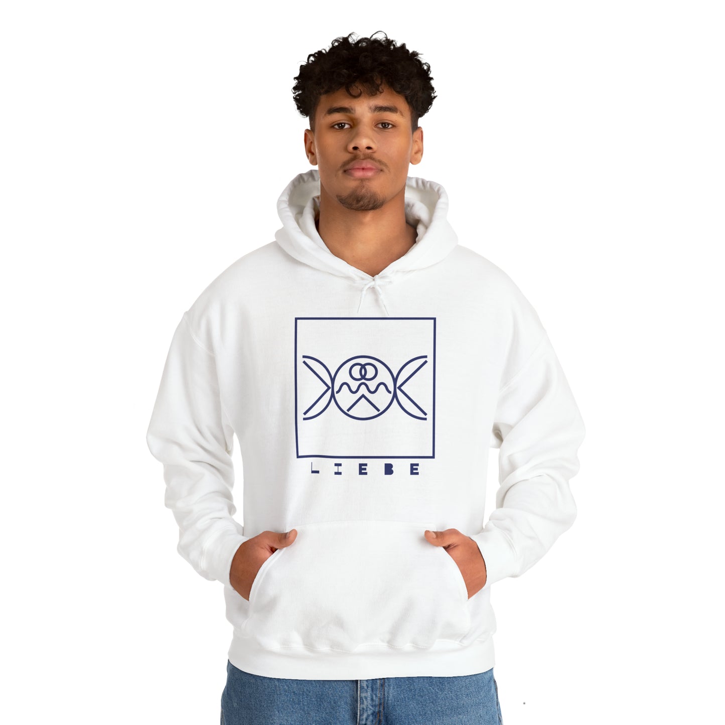 Liebe/Love Hooded Sweatshirt