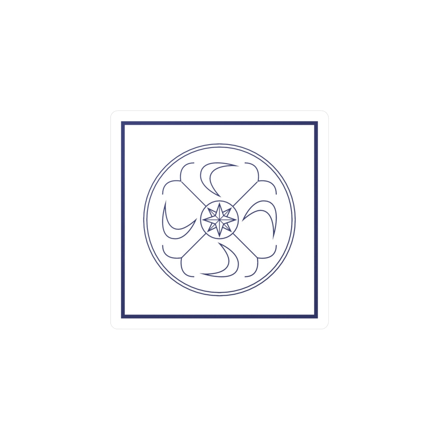 SEIN/BEING Sticker (Blue/White) Symbol Only