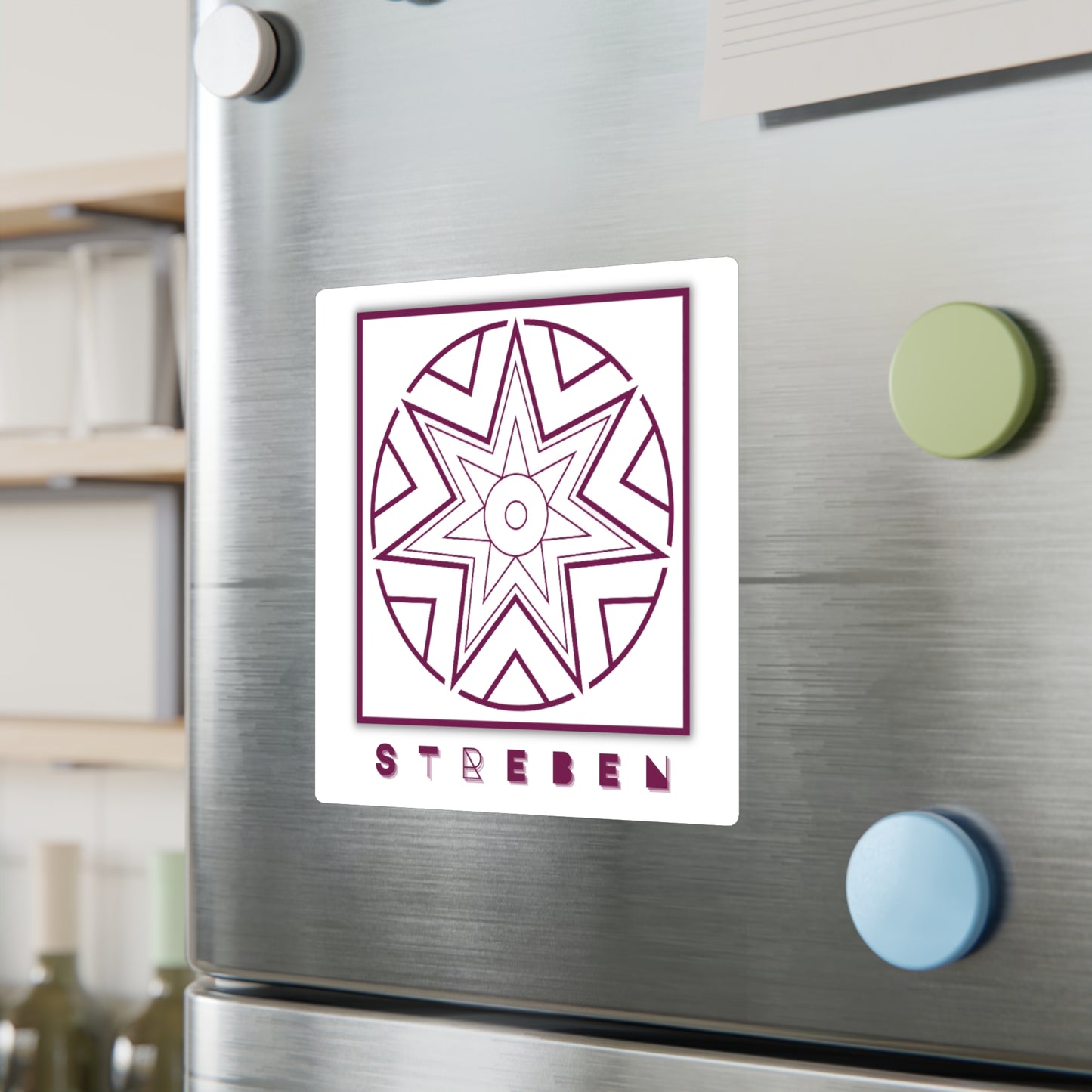 Symbols of the Creation-Energy Teaching - DECAL *Streben / Striving* (red/maroon)