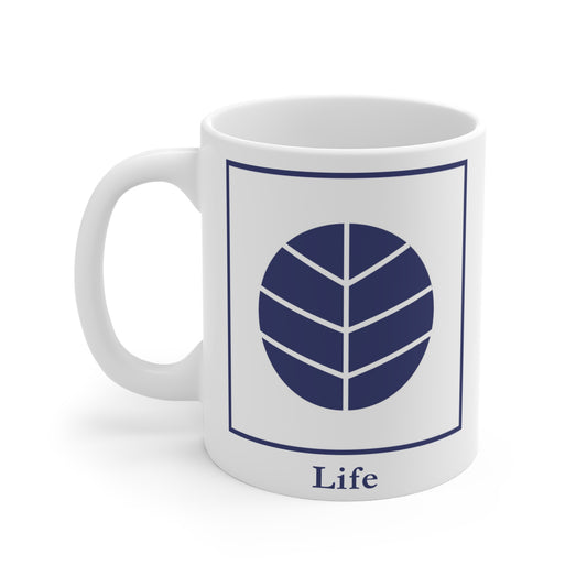 Symbols of the Creation-Energy Teaching - Mug 11oz *Life / Leben*