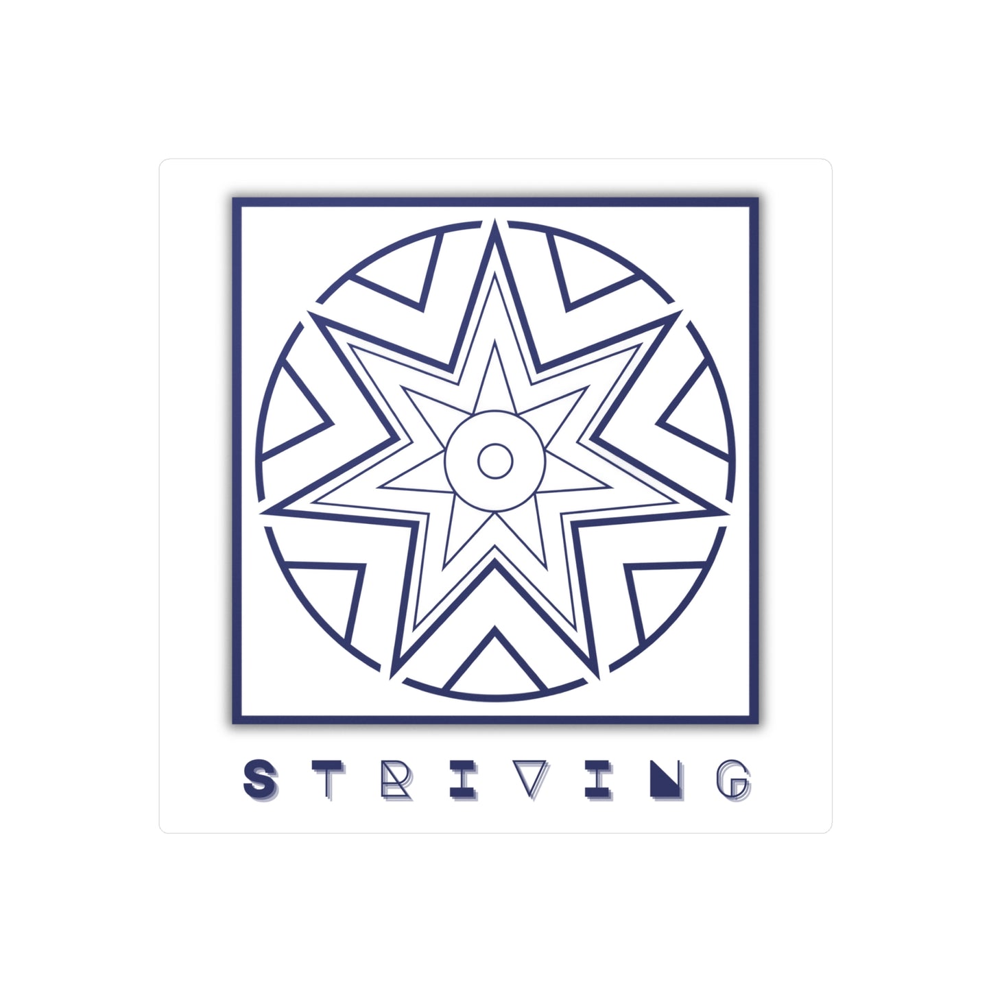 Symbols of the Creation-Energy Teaching - DECAL *Striving / Streben* (purple)