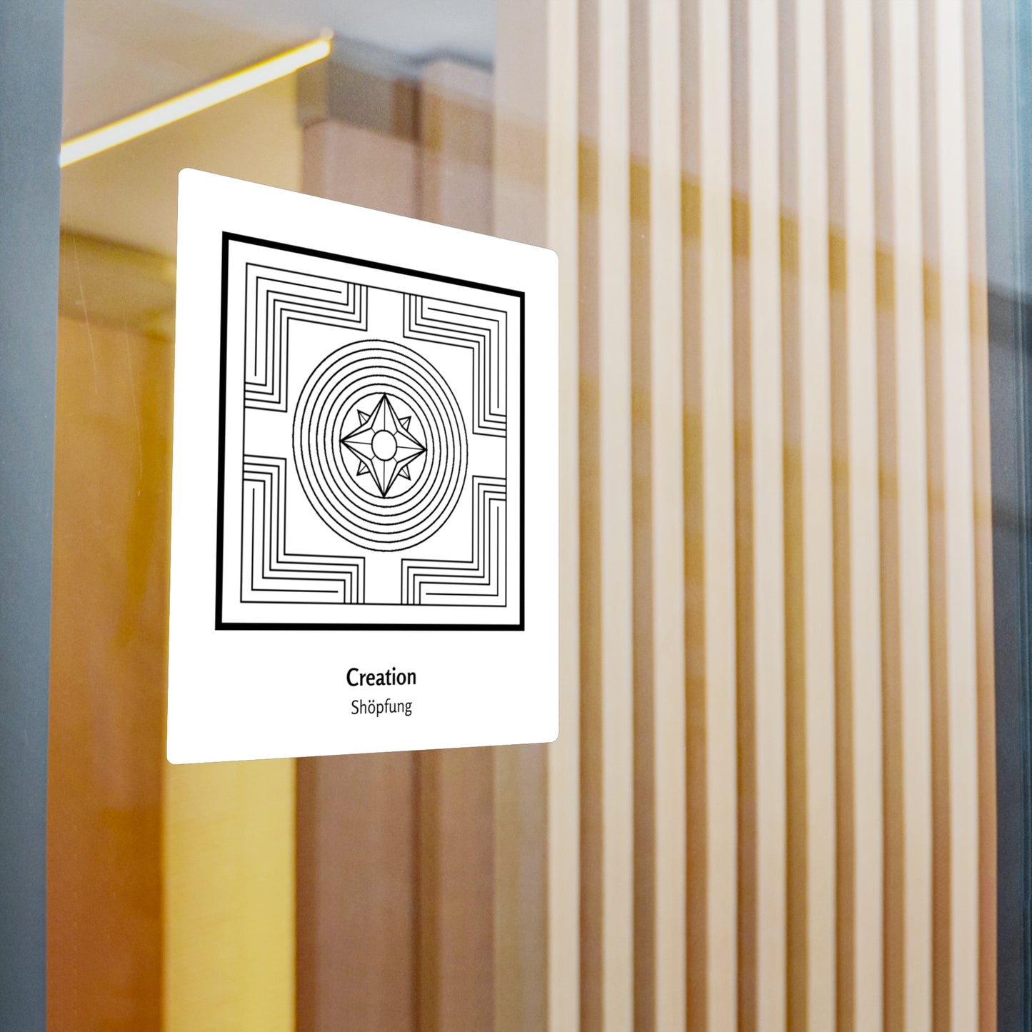 Creation/Shopfung Symbol Decal (Black/White)