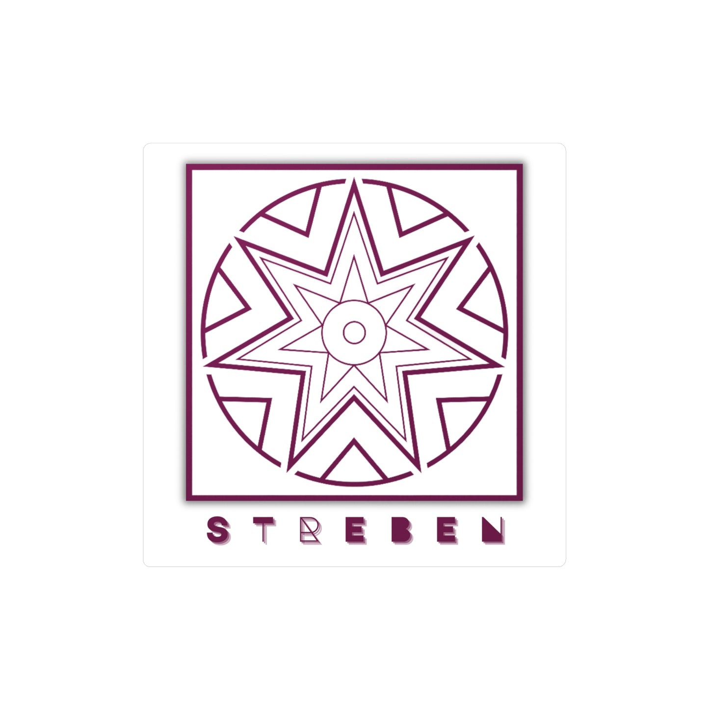 Symbols of the Creation-Energy Teaching - DECAL *Streben / Striving* (red/maroon)