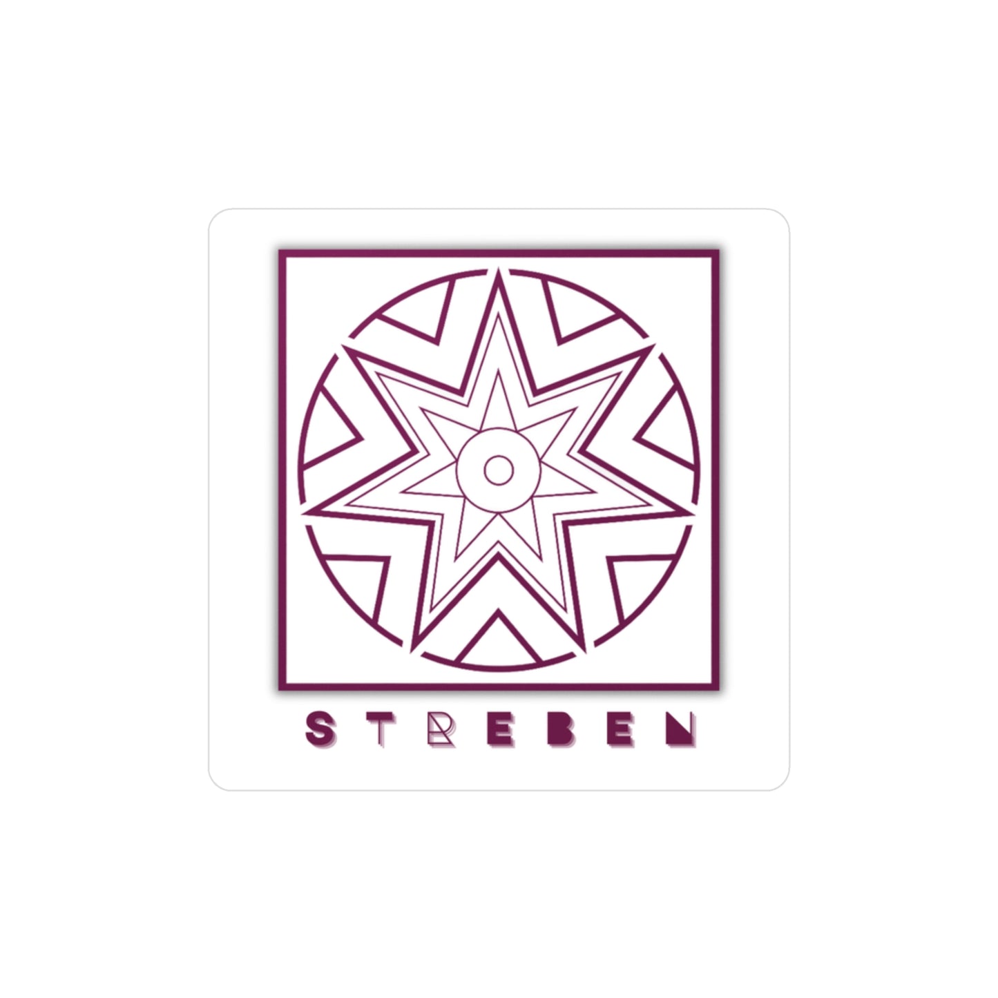 Symbols of the Creation-Energy Teaching - DECAL *Streben / Striving* (red/maroon)