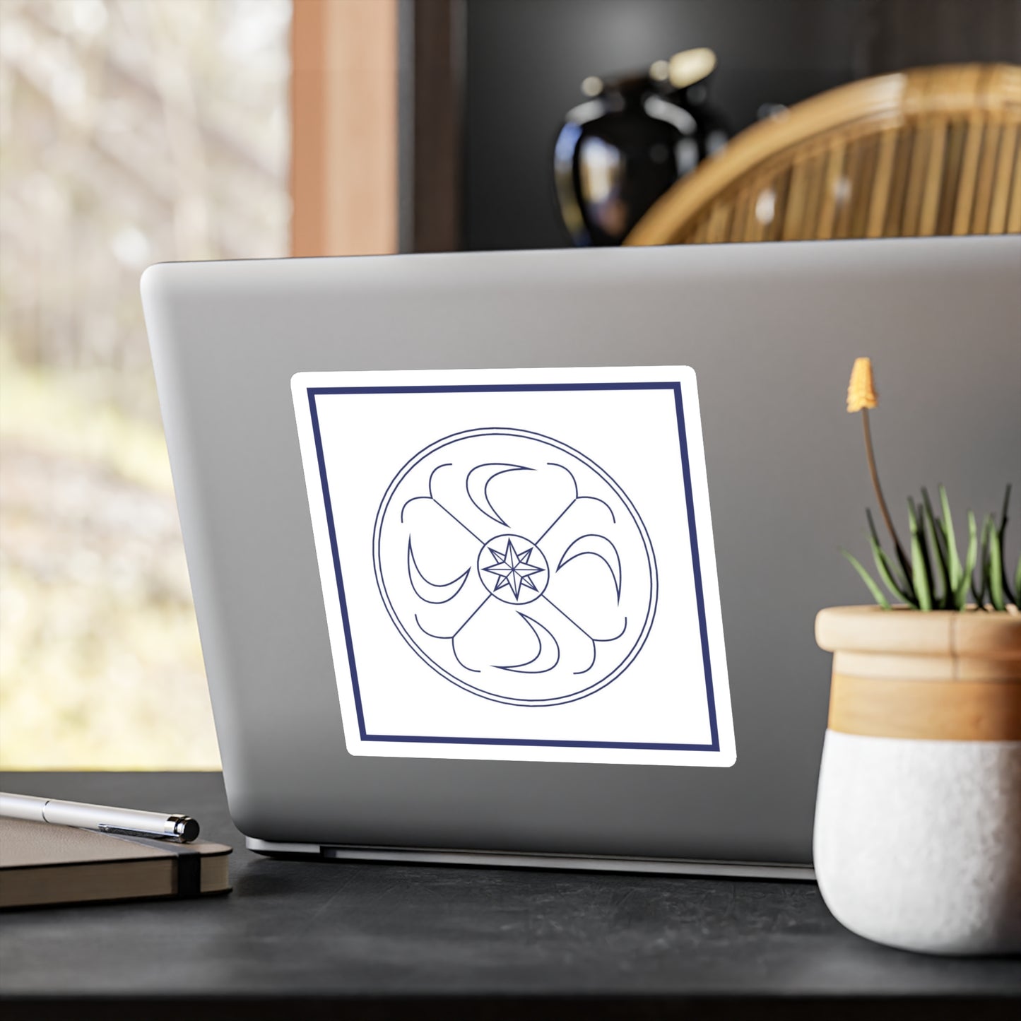 SEIN/BEING Sticker (Blue/White) Symbol Only