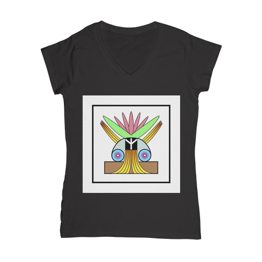 BEAM *Peace* Collection Classic Women's V-Neck T-Shirt