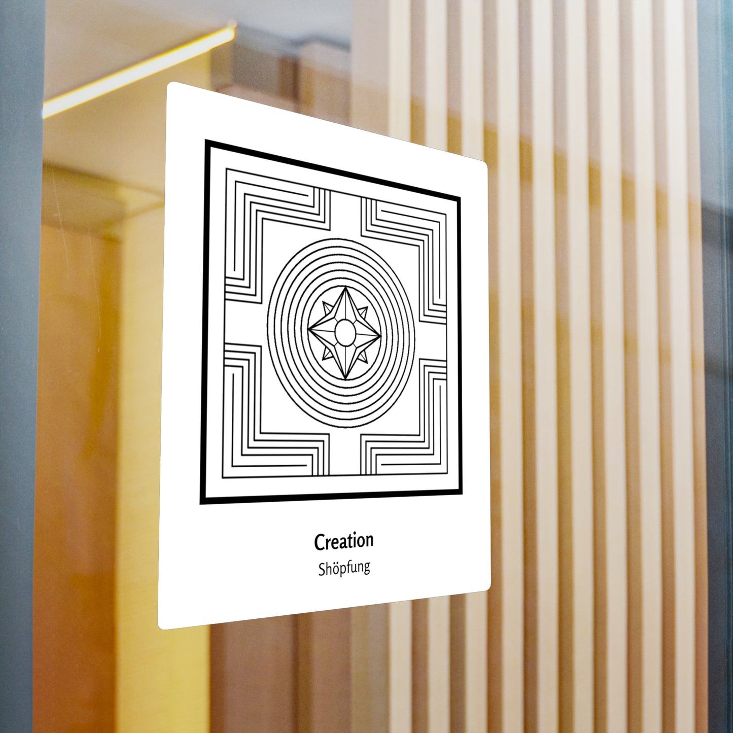 Creation/Shopfung Symbol Decal (Black/White)