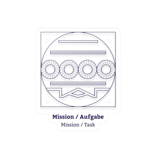 Mission/Aufgabe Symbol Decal (Purple) Transparent Background