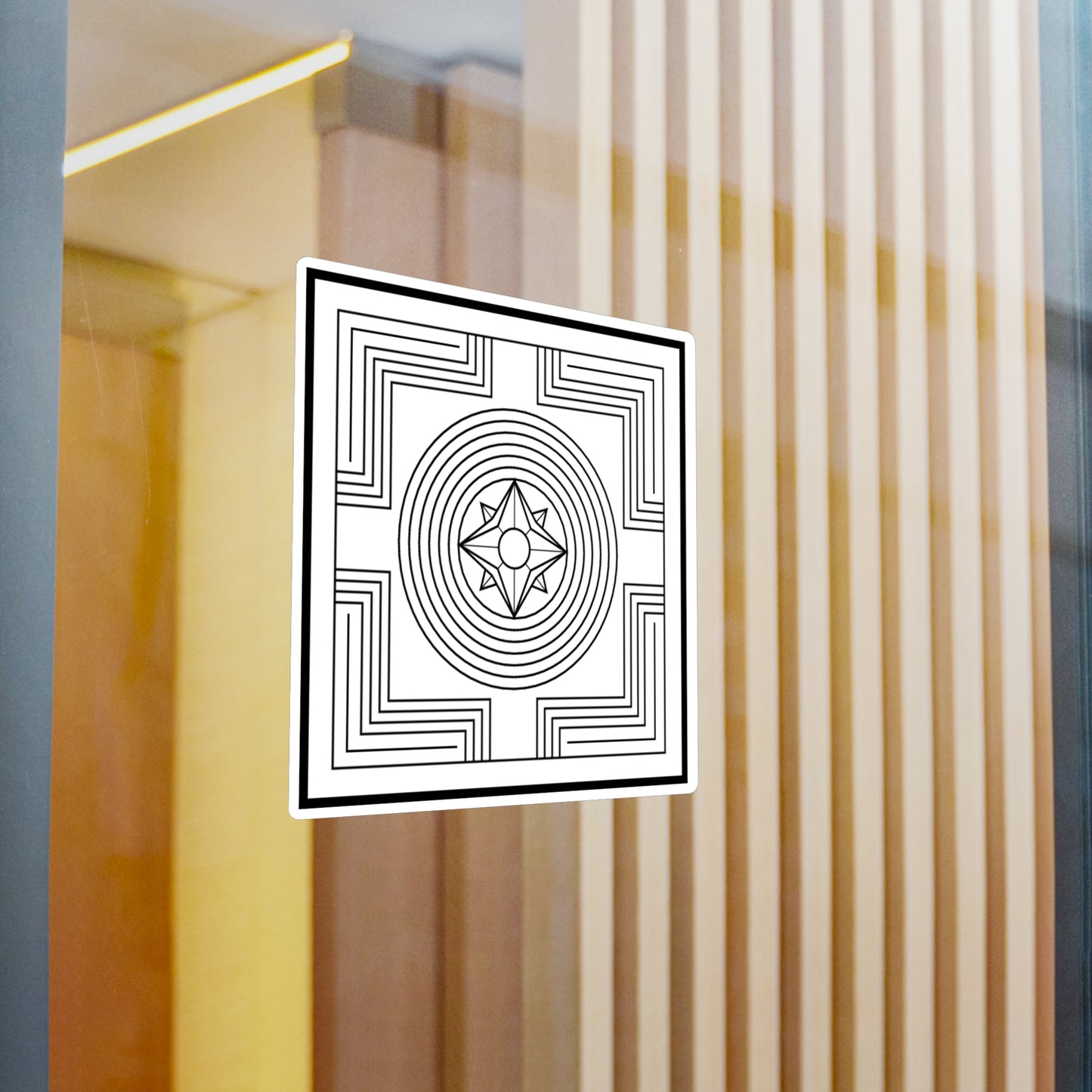 Creation / Shopfung Symbol Decal (Black/White) Not Transparent