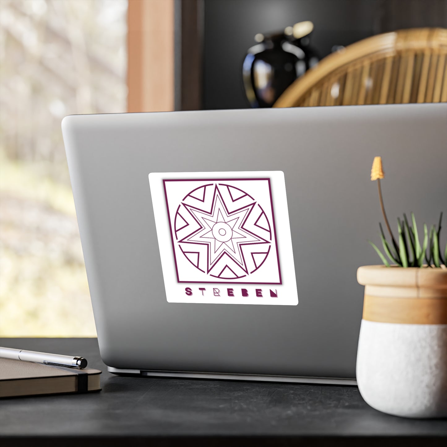 Symbols of the Creation-Energy Teaching - DECAL *Streben / Striving* (red/maroon)