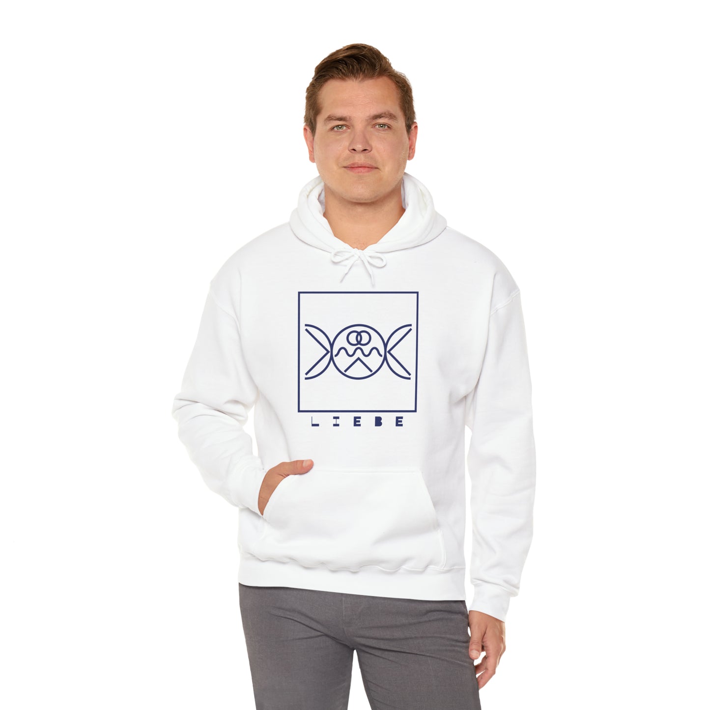 Liebe/Love Hooded Sweatshirt